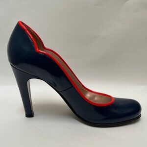 Marc Jacobs Blue Leather Pumps